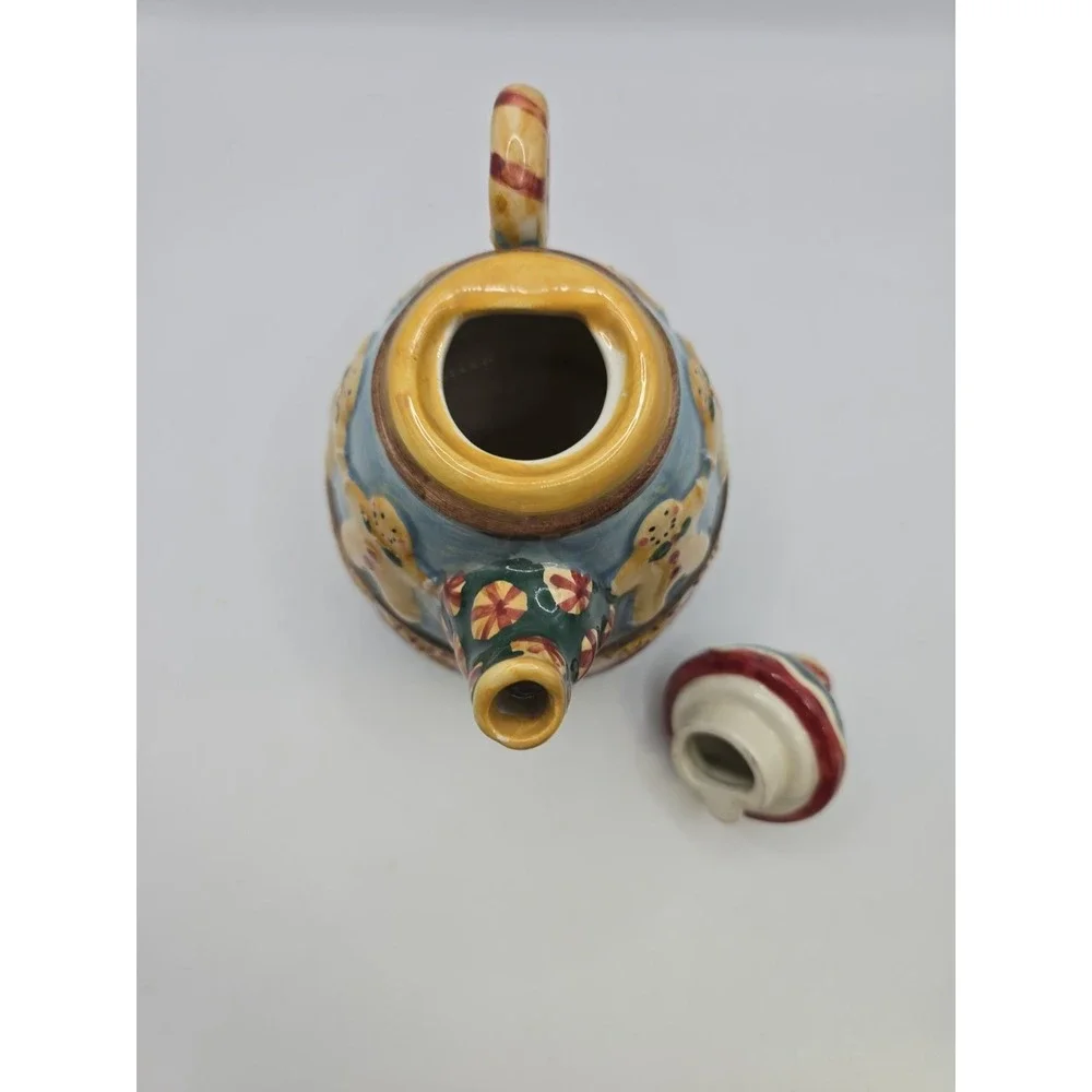Sakura Debbie Mumm Gingerbread And Peppermint Mini Teapot 6